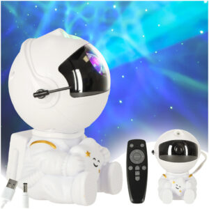 Lampka nocna projektor ASTROSTARS projektor gwiazd z pilotem biały