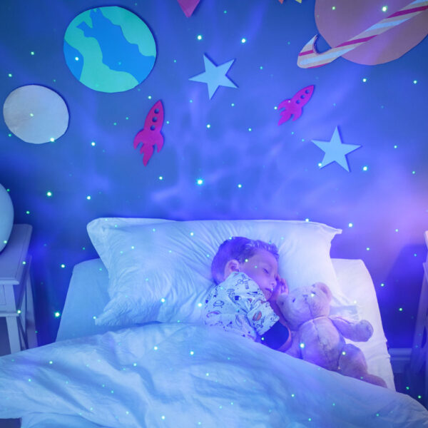 Lampka nocna projektor ASTROSTARS projektor gwiazd z pilotem biały - obrazek 12