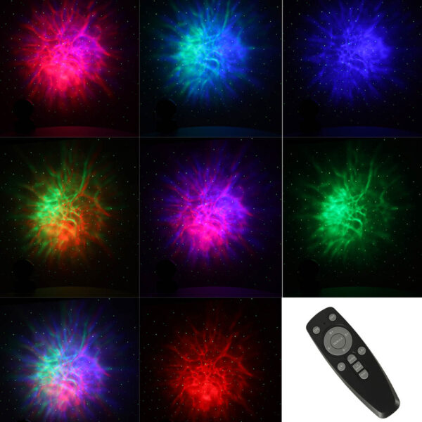 Lampka nocna projektor ASTROSTARS projektor gwiazd z pilotem biały - obrazek 9