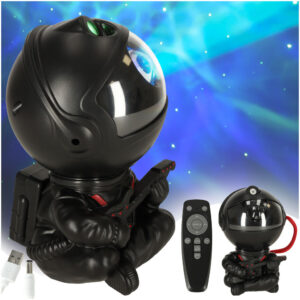 Lampka nocna projektor ASTROSTARS projektor gwiazd z pilotem czarny