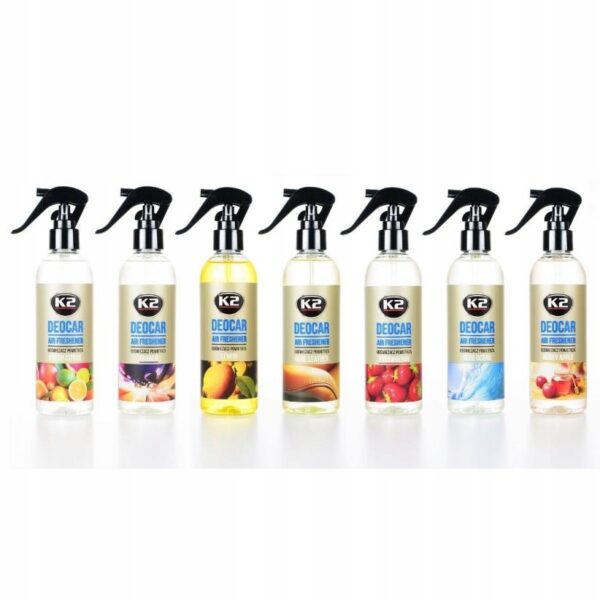 K2 DEOCAR ZAPACH SAMOCHODOWY ATOMIZER FRESH CITRUS Cytrusowy 250ml - obrazek 3