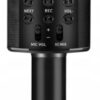 ZESTAW DO KARAOKE BEZPRZEWODOWY PRZENOŚNY BLUETOOTH GŁOŚNIK LED-RGB MIKROFON CZARNY - obrazek 3