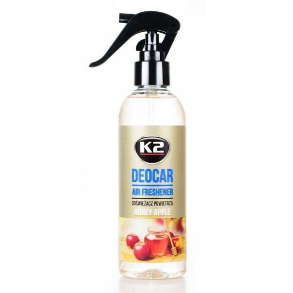 K2 DEOCAR ZAPACH SAMOCHODOWY ATOMIZER Honey Apple Jabłko z miodem 250ml - obrazek 3