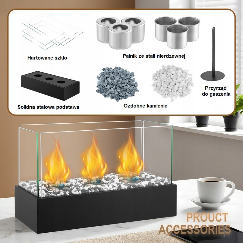 Biokominek wolnostojący mat gt02 - obrazek 3