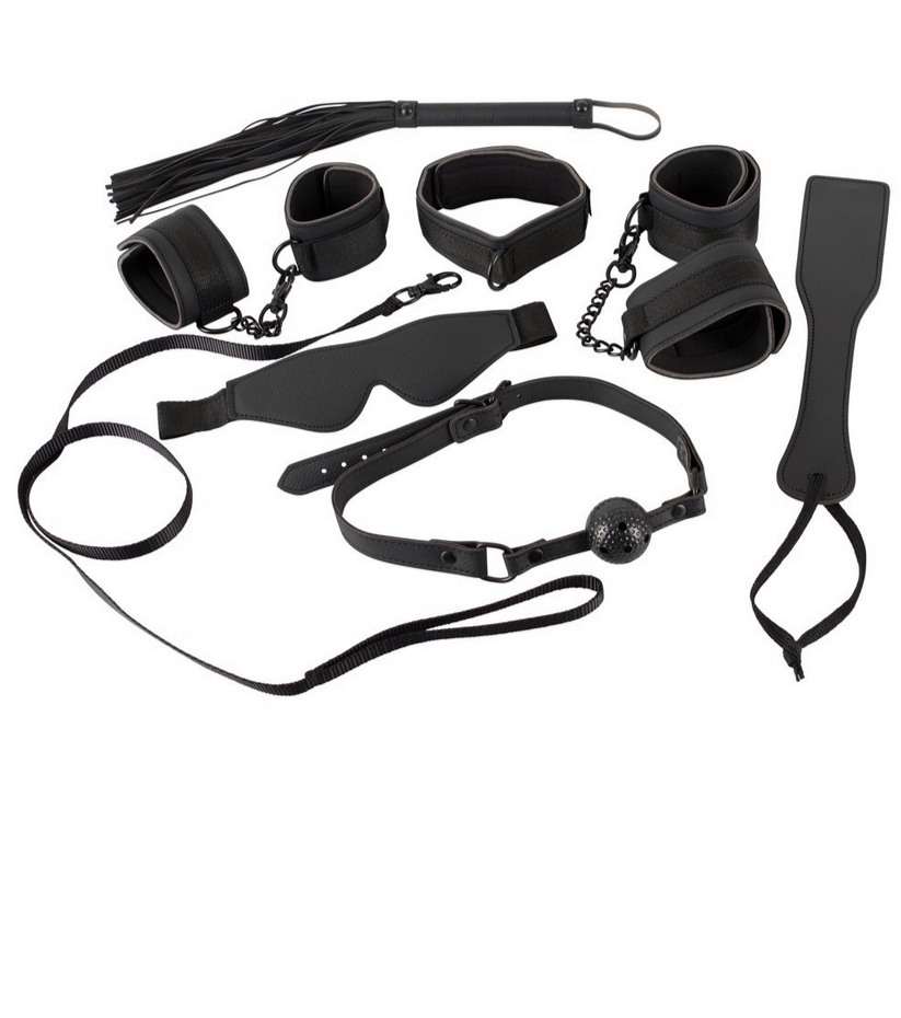 Bad Kitty, zestaw rozkoszy BDSM do krępowania 7 elementów