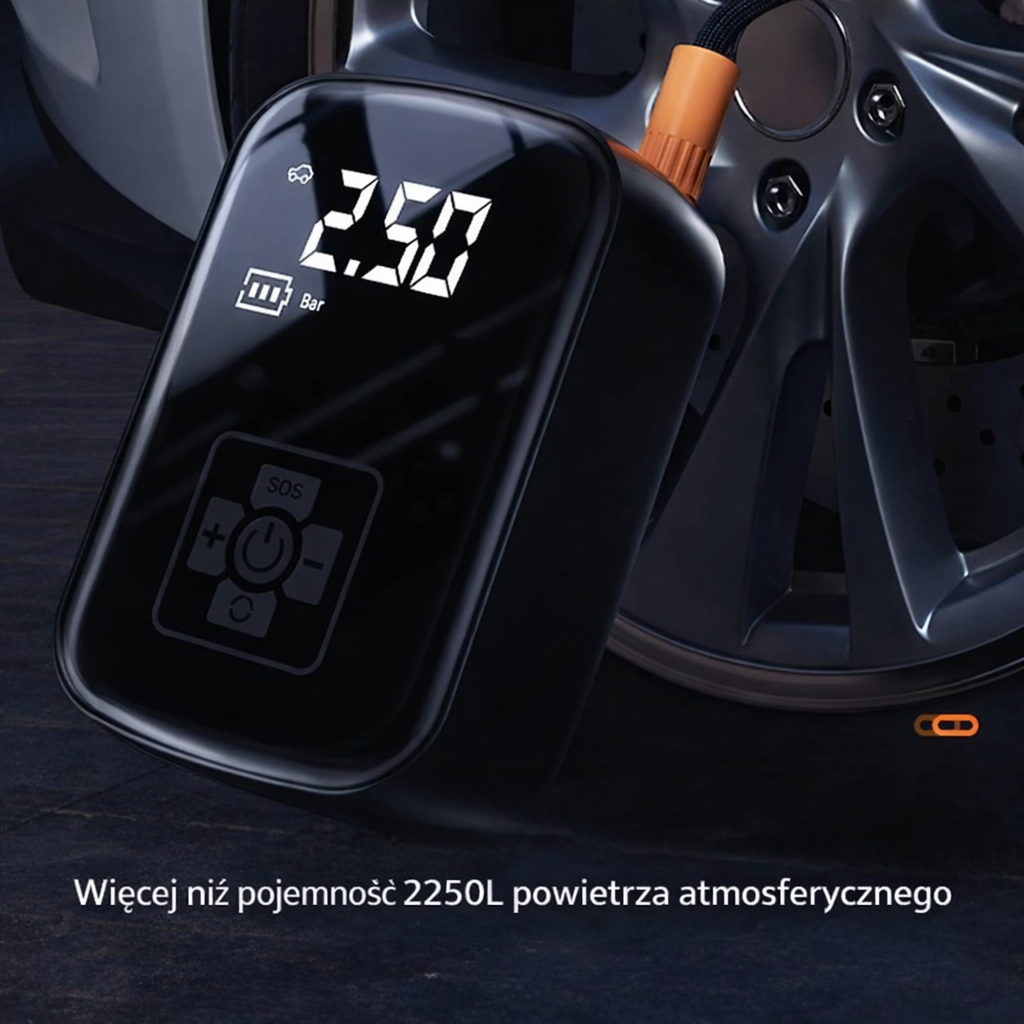 Mini sprężarka powietrza 12V przenośna - obrazek 5